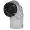 Imperial Mfg Imperial 3 in. D X 3 in. D Adjustable 90 deg Galvanized Steel Furnace Pipe Elbow GV0282-C - alternate 5